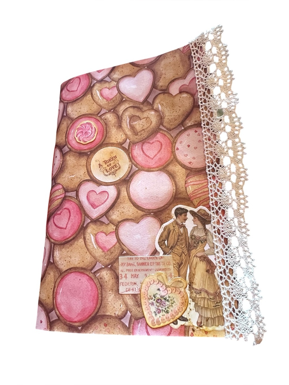 Handmade Junk Journal Love Theme One of a Kind!
